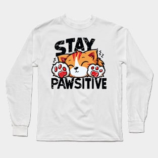 Stay Pawsitive Long Sleeve T-Shirt